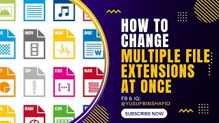 how to change multiple file extensions at once|change file extensions in command prompt|win7/8/10/11