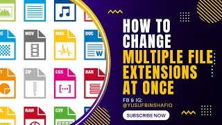 How To Change Multiple File Extensions at Once|Change File Extensions in Command Prompt|Win7/8/10/11