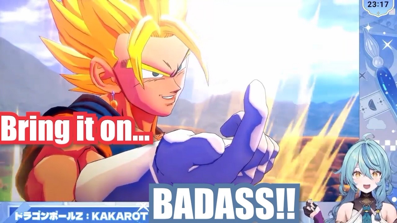 Nana's 1st Reaction: Vegito vs. Majin Buu【Eng Sub / DBZ Kakarot / Nijisanji】