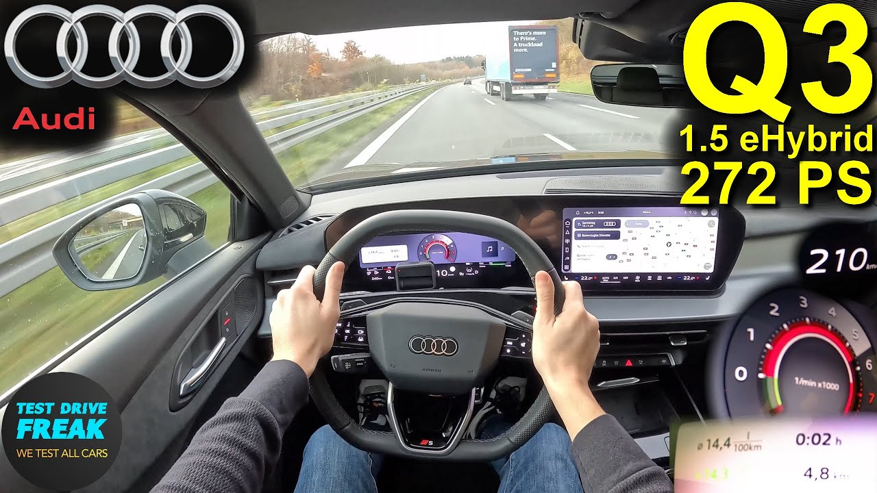 2025 Audi Q3 1.5 e-Hybrid (272 PS) TOPSPEED POV 🚗 Autobahn Drive | No Speed Limit |