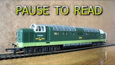 BR Class 55 Deltic Diesel No D 9003 Meld in BR Green Livery late crest. Lima OO Gauge model.