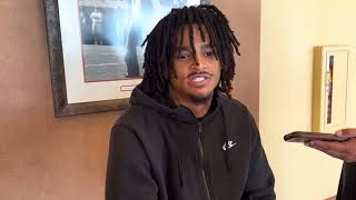 Landyn Cleveland talks with the media — Oct. 20, 2025