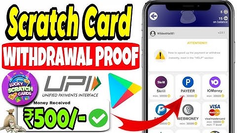 Scratch Card App Withdrawal Proof 🔥🤑 Lucky Scratch Card App Real Or Fake 💸💥 Best Online Earning