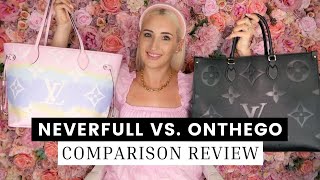 LOUIS VUITTON Neverfull vs Onthego Comparison Review | Find out which bag you should buy!