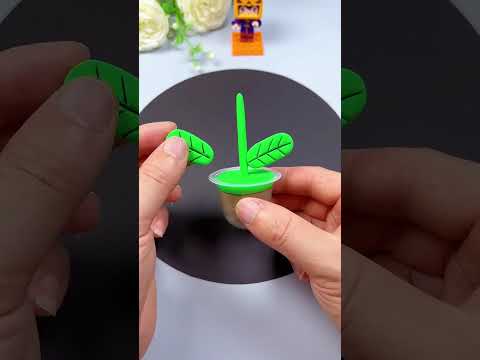 Clay Making | Make Yellow Flowers With Clay In 20 Seconds | Cute And Useful Diy