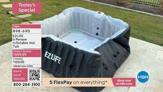 EZLIFE 6 Person Inflatable Hot Tub screenshot 4