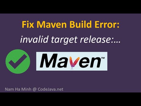 Fix Maven Build Error: invalid target release:...