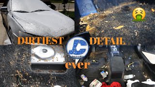 Deep Cleaning The Dirtiest Car Ever | Complete Disaster Car Detailing Transformation!!