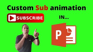 Make your OWN, Custom SUBSCRIBE Animation In Powerpoint - #Subscribe Button
