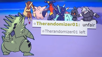 When you sweep an entire team with 1 Tyranitar
