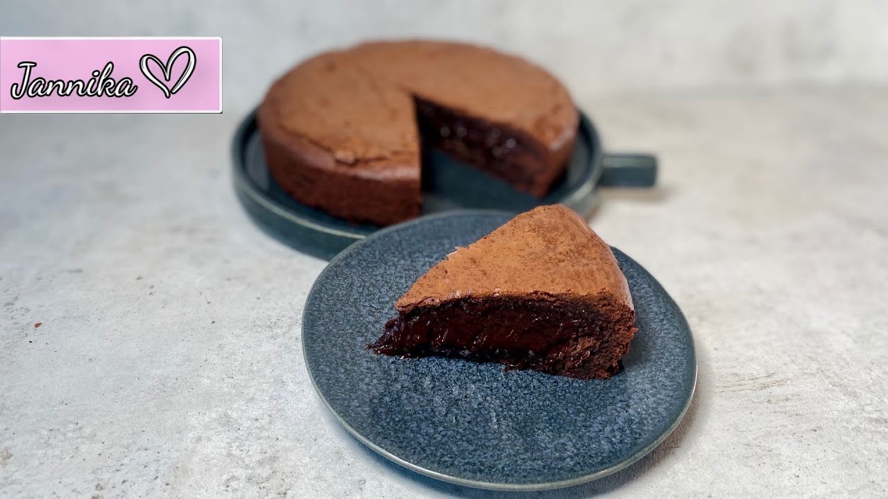 Nutella Brownie Kuchen mit flüssigem Kern