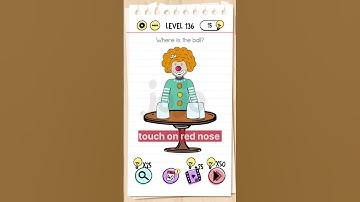 Brain test level 136 where is the ball? walkthroug solution #shorts #viral #trending