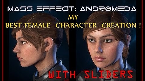 My BEST Female Character Creation (Lara Croft) on Mass Effect Andromeda with sliders