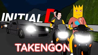 Perjalanan pulang dari Pegunungan berasa Initial D - Animasi Pengalaman