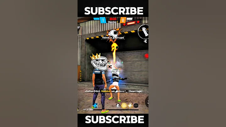 Free 🔥 Fire Noob Prank Trollface  #shorts #impossible #viral #trollface #trending #ff