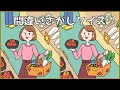 【間違い探しクイズ】脳トレにおすすめ！大人向け脳活YouTube動画【老化予防】#5