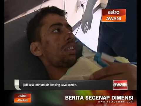 Terpaksa minum air kencing untuk terus hidup