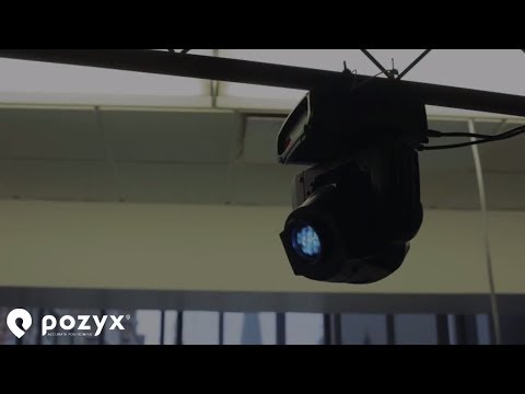 Pozyx accurate positioning Hackathon #2: Position controlled stage light