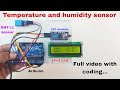 DHT-11 Temperature and humidity sensor project, DHT-11 sensor project, hr robotics