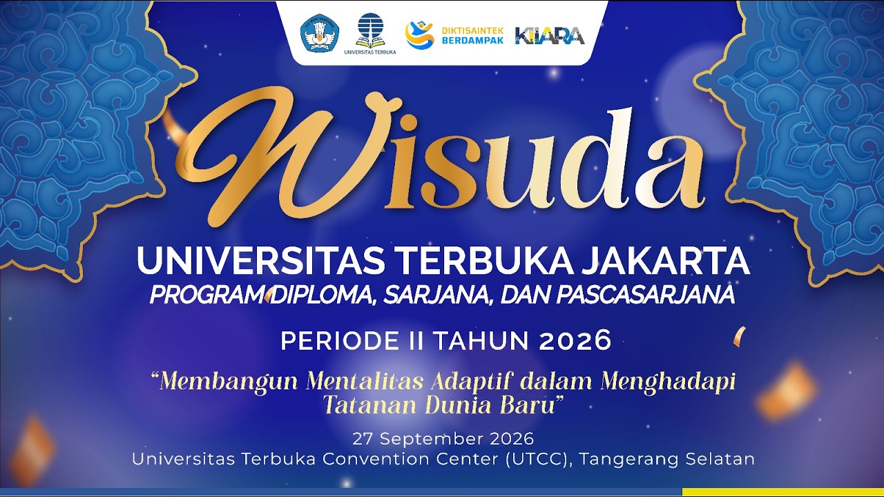 WISUDA UT DAERAH JAKARTA PERIODE 2 MINGGU 27 SEPTEMBER 2026