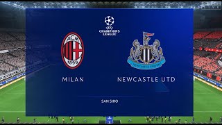 Обзор матча группового этапа Лиги Чемпионов Милан   Ньюкасл Юнайтед #milan #newcastle
