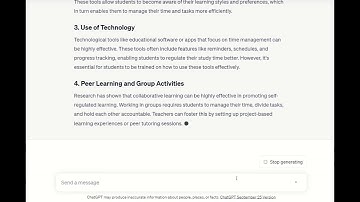 Generating Five Approaches to Promote Self Regulation and Time Management Skills
