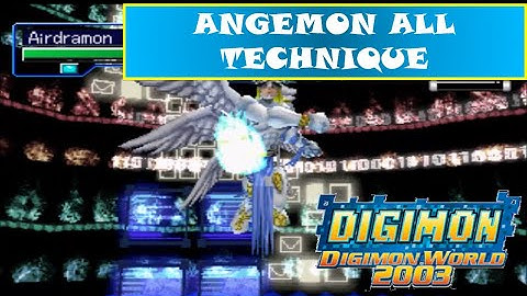 Digimon World 2003 Gameplay - Angemon All Technique & Signature Move