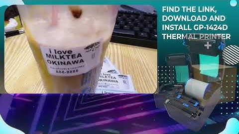 HOW TO INSTALL GP 1424D THERMAL PRINTER