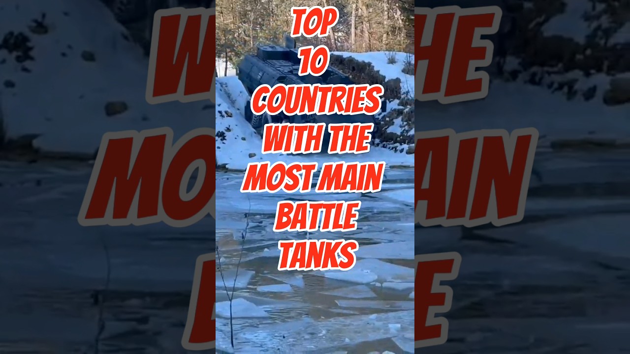 Top 10 countries with the most main Battle Tanks 