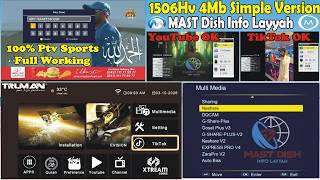 1506HV New Software 2026 | Auto BISS | Nashare V2 | G-Share Plus | PTV Sports | YouTube & TikTok screenshot 5
