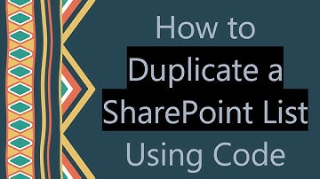 How to Duplicate a SharePoint List Using Code