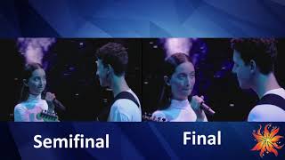 Slovenia - Zala Kralj & Gašper Šantl - Sebi - semifinal vs Final - Eurovision 2019