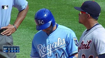 DET@KC: Infante hits an RBI single off Sanchez
