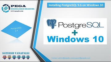 How to Install postgreSQL 9.6 on Windows 10 OS(Operating System)