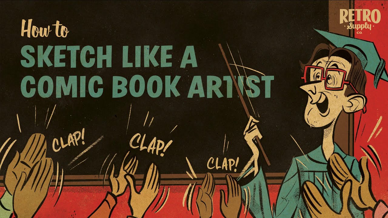 How to Sketch Like a Comic Book Artist - YouTube