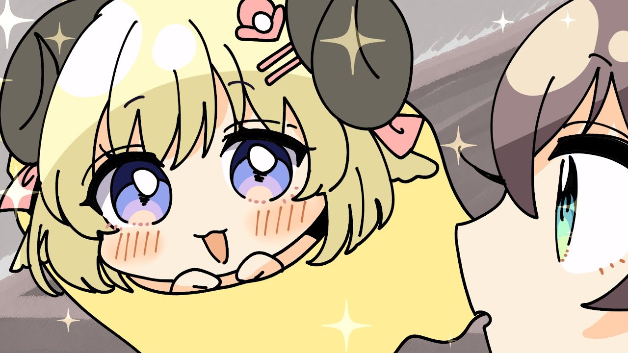 わための可愛さに悶絶するまつり【手描き】【夏色まつり/角巻わため/ホロライブ/手描き/hololive】