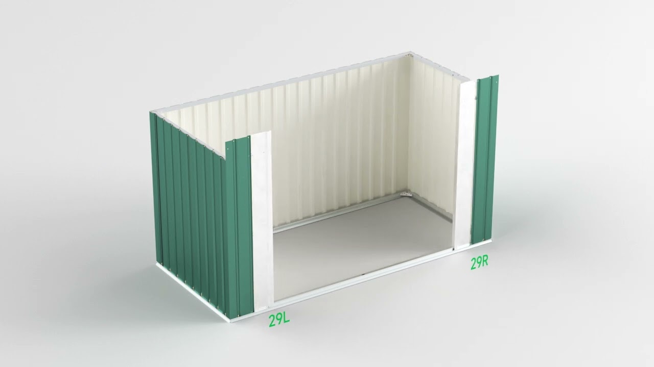 Living and Home Heavy Duty Steel Bicycle Storage Shed PM1165PM1166 Installation Video