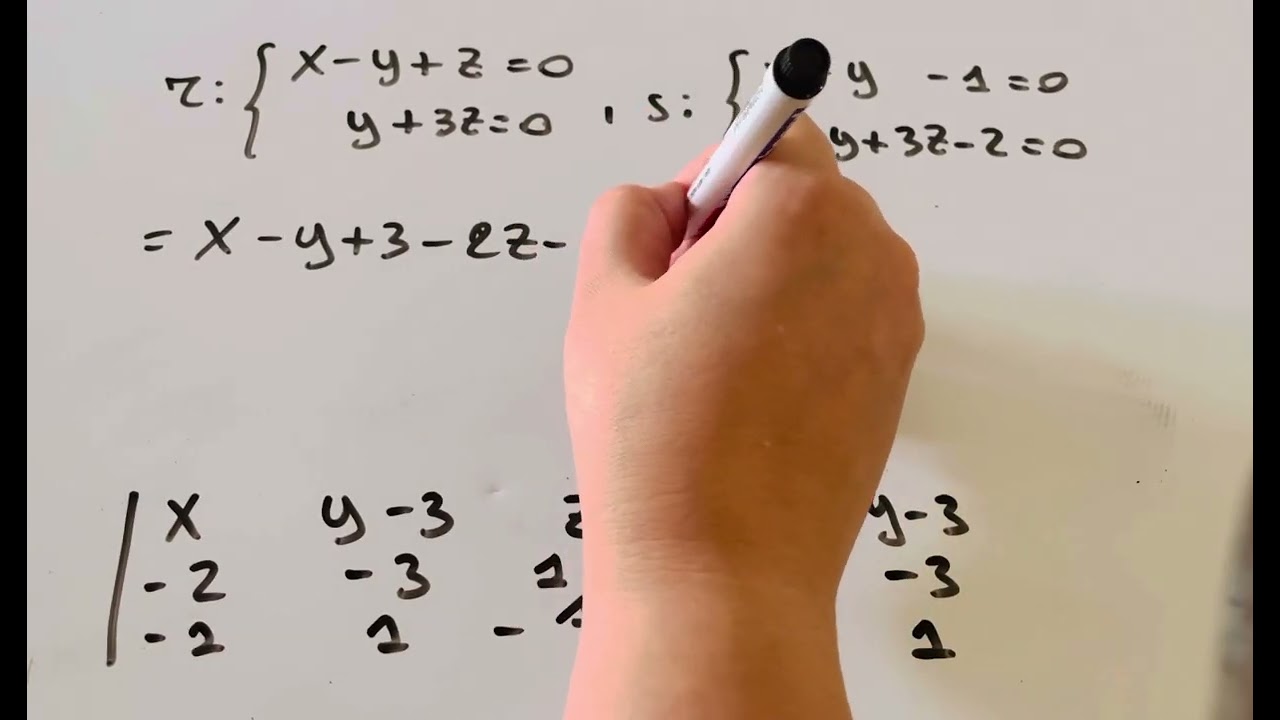 Piano passante per un punto e parallelo a due rette