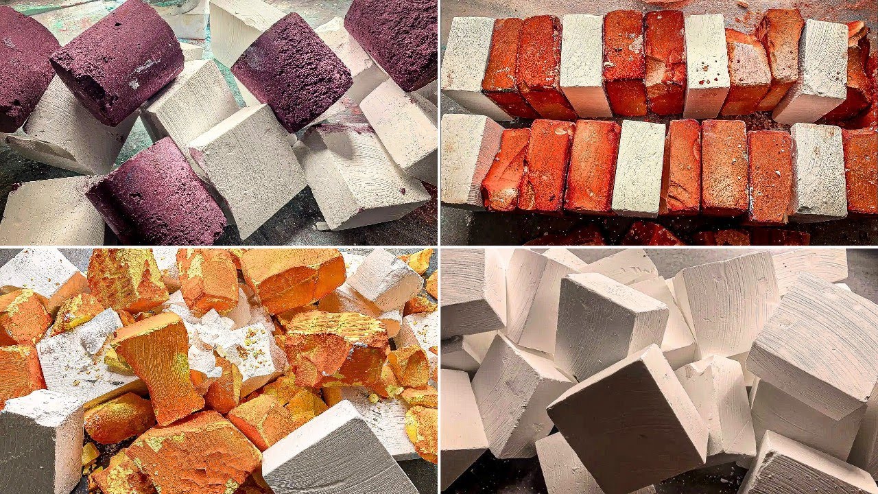 Crunchy Colourful Gym Chalk! @ChalkFabricDollAsmr  | Gym Chalk