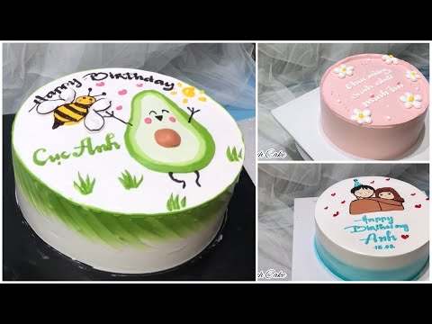 Video Làm bánh kem vẽ trái bơ siêu yêu, vẽ hàn quốc | How... - youtube