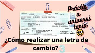 Letras de Cambio 3 Práctica Universitaria