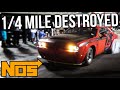 Nitrous Oxide Dodge Demon DESTROYS the 1/4 mile! This is why NOS is the best.