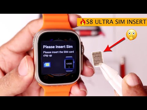 Cómo colocar un chip o sim card en un #smartwatch serie 8 ultra