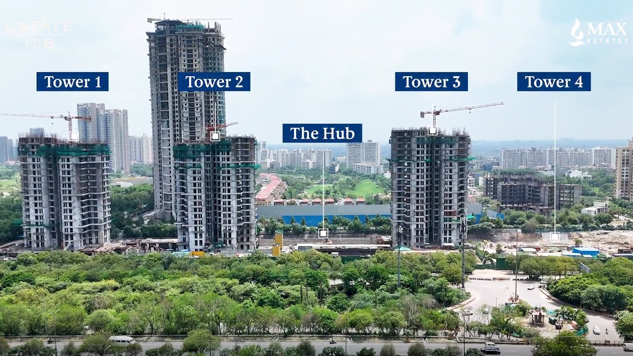 Estate 128, Noida: Construction Progress Preview | July 2025