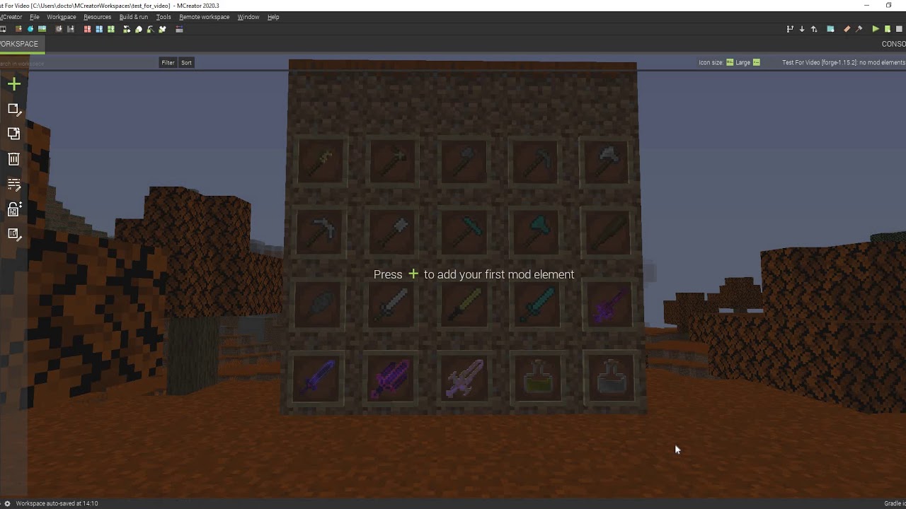 Mcreator 2020 3 tutorial how to get started youtube