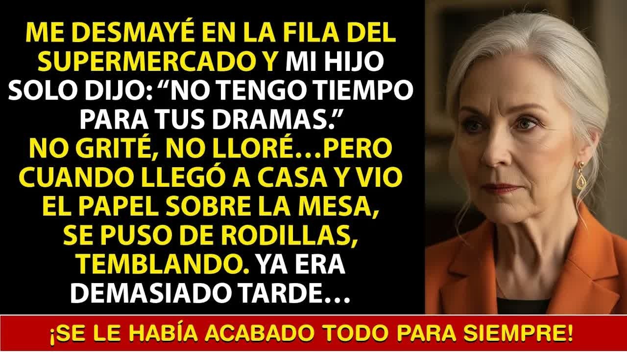 ME DESMAYÉ EN LA FILA DEL SUPERMERCADO… Y MI HIJO DIJO “ESTOY MUY OCUPADO” ¡LE QUITÉ SU NOMBRE!