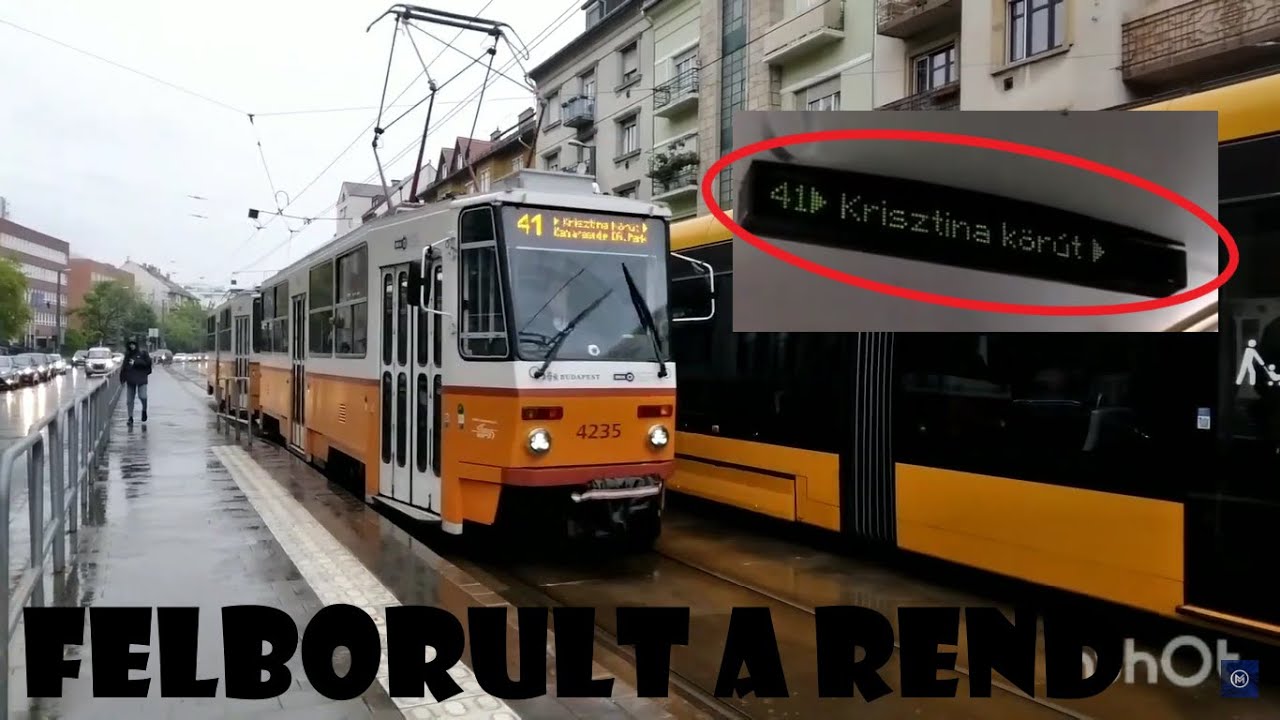 2023. 05. 14. | A 41-es villamos terelve, a Krisztina körúton át közlekedett (nagy ritkaság)