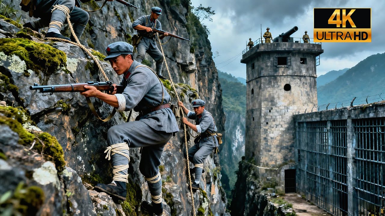 [MULTI SUB] 八路軍翻越懸崖偷襲日軍的砲樓，大獲全勝！#抗戰 #movie #復仇 #武俠 #功夫 #kungfu #經典 #抗戰劇
