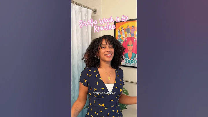 My 3c/4a #washngo routine 💖 #shorts #curlyhair #naturalhair