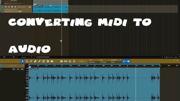 How to Bounce Midi to audio using Studio one 3